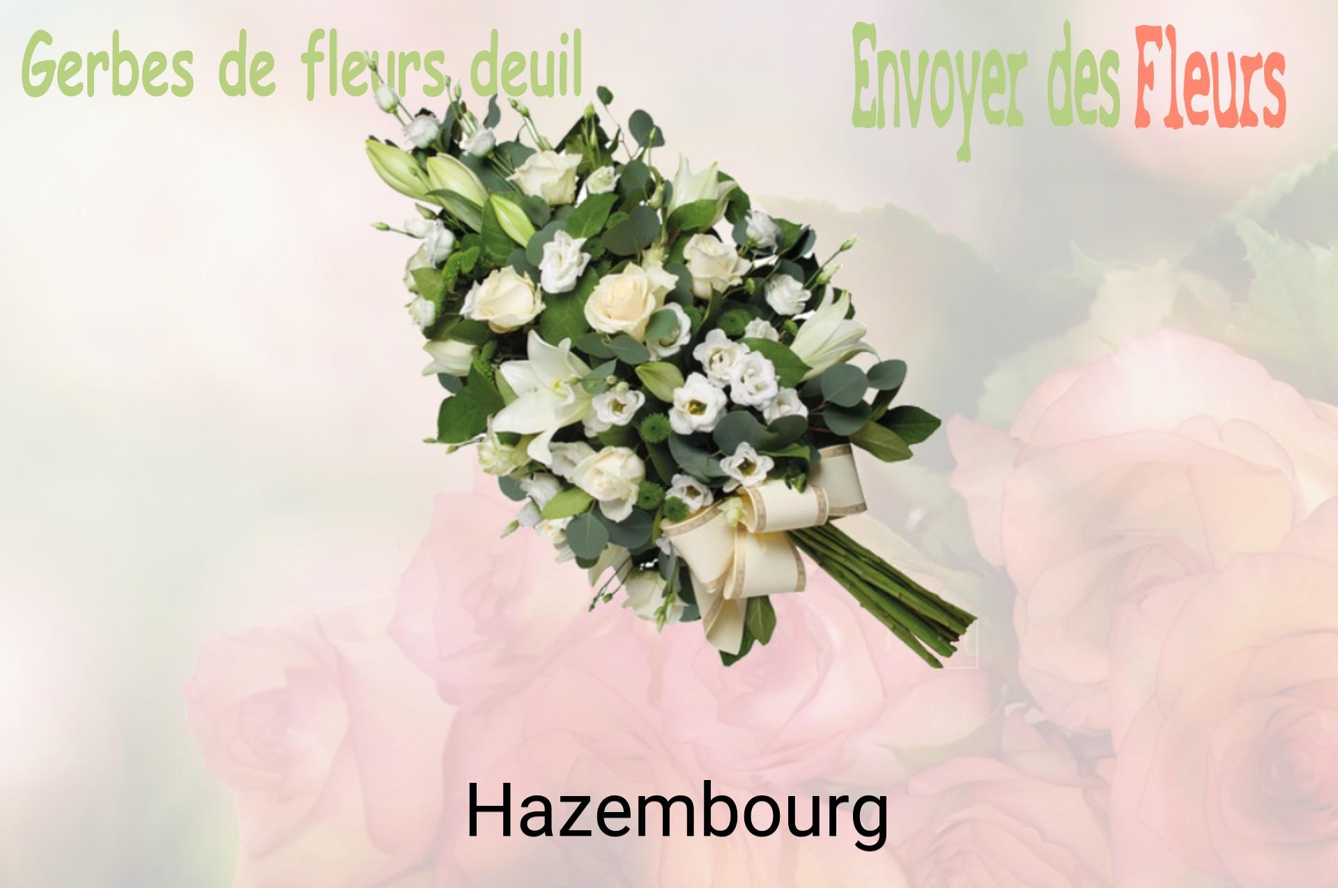 Gerbe de fleurs de deuil livrée à Hazembourg